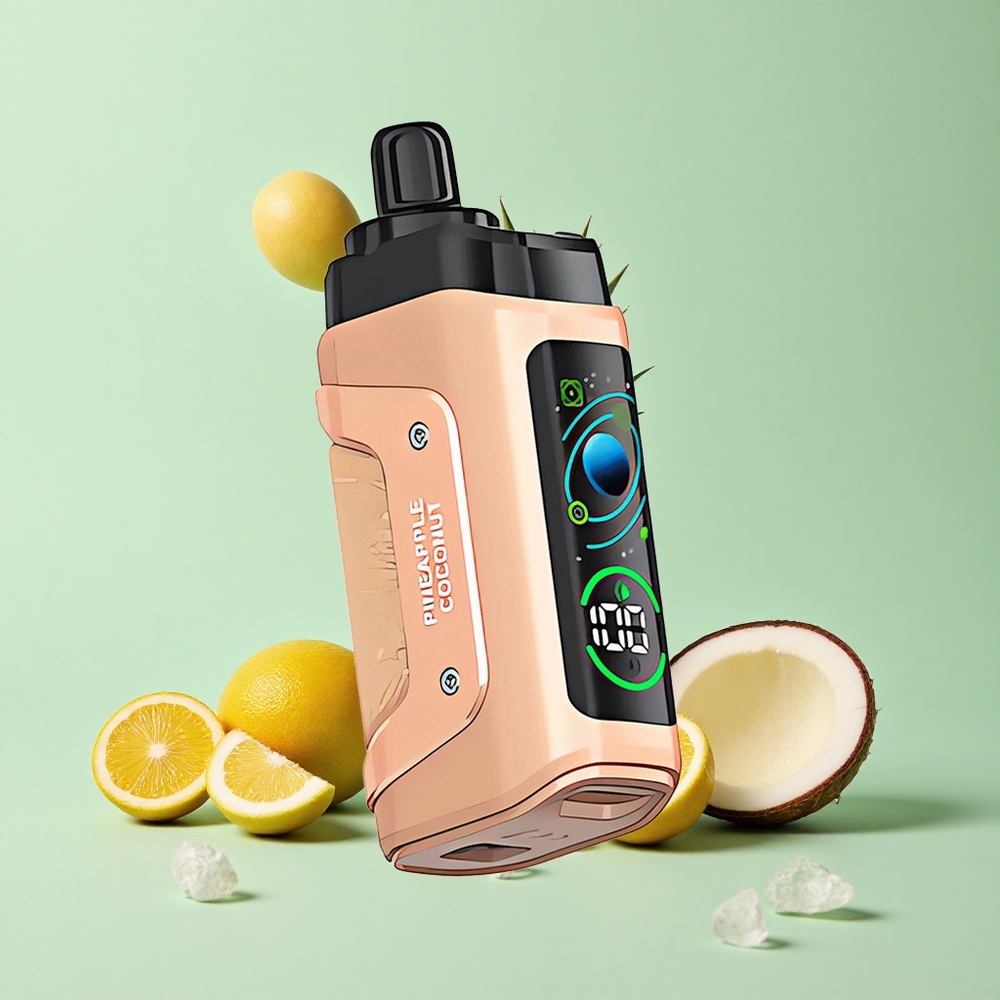 Razz Bar 45000 Puffs Ananas Hindistan Cevizi Ayarlanabilir Hava Akışı Tip-C Şarj