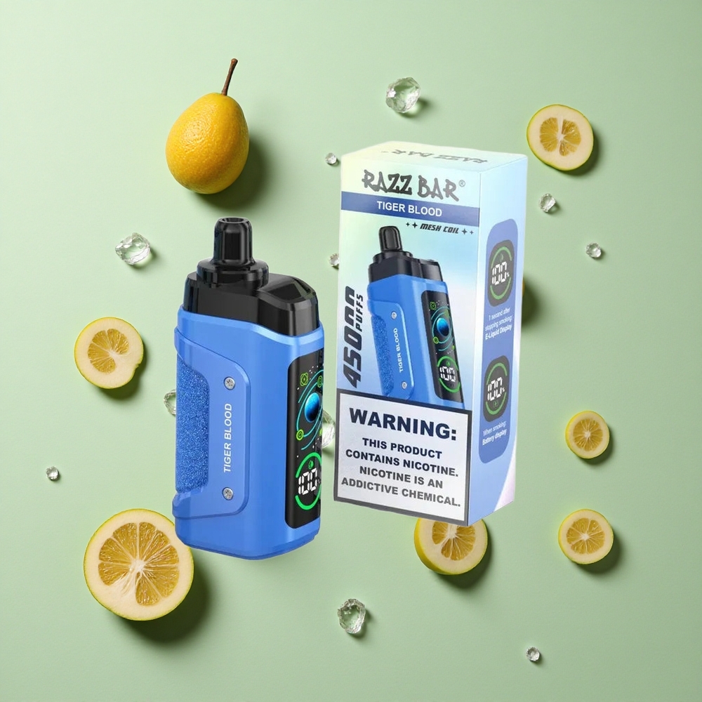 Razz Bar 45000 Puffs Ayarlanabilir Hava Akışı Kaplan Kanı