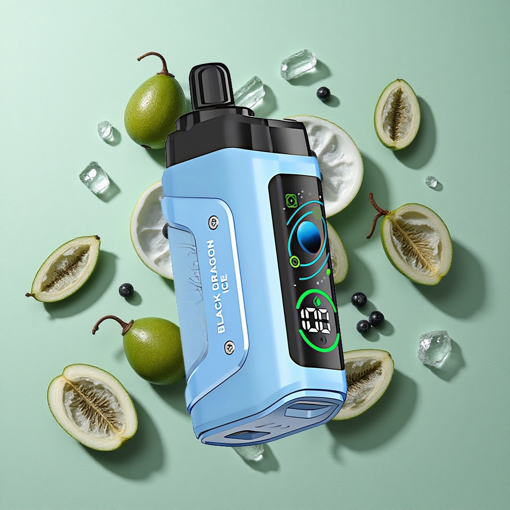 Razz Bar 45000 Puffs Isıl Örgülü Seramik Bobin Siyah Ejderha Buz