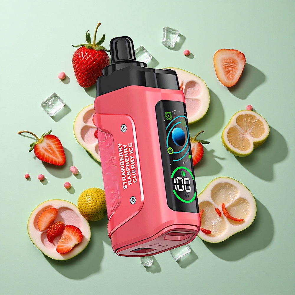 Razz Bar 45000 Puffs Çileki Kiraz Buz Tip-C Şarj Edilebilir