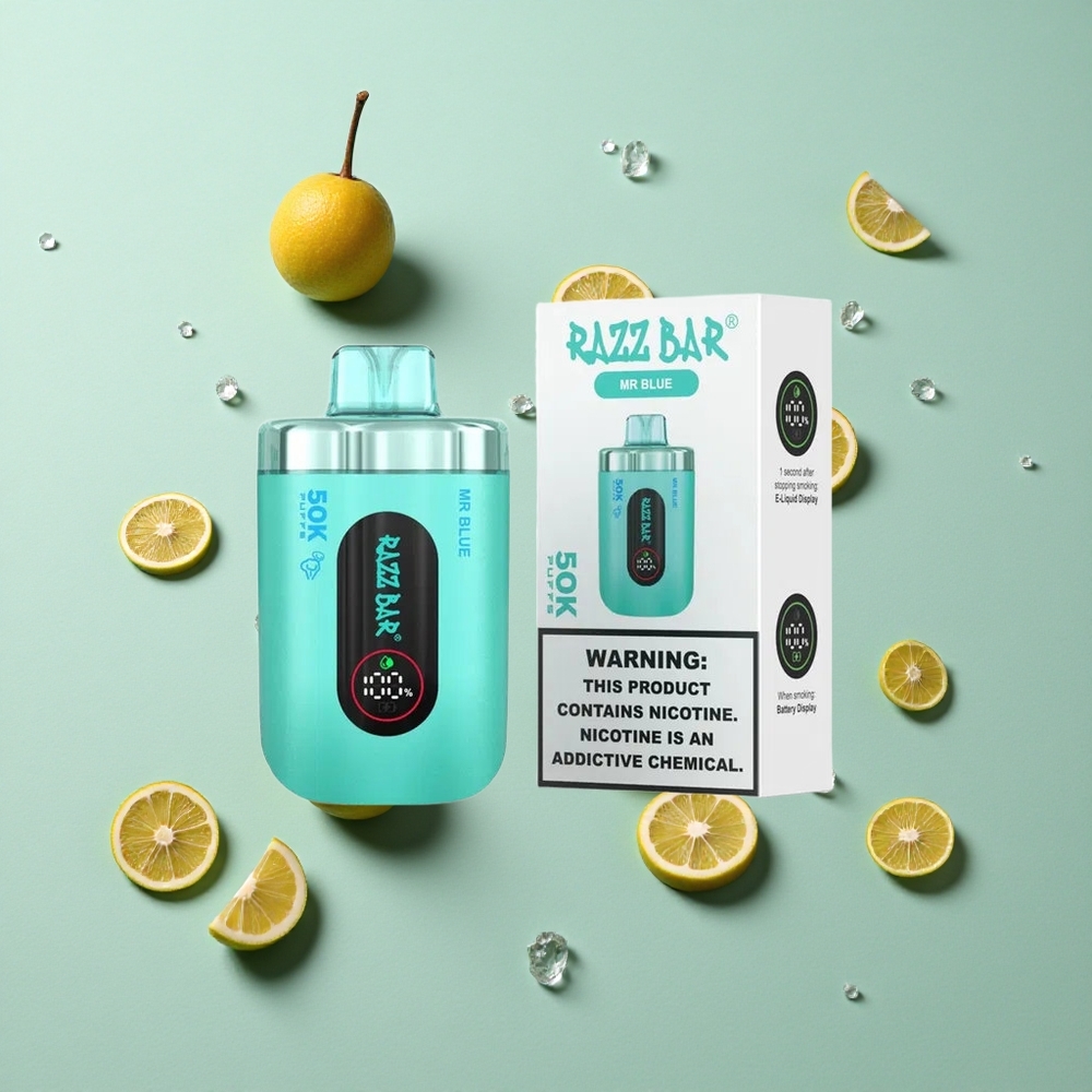 Razz Bar 50K Puffs Şarj Edilebilir Mr Mavi