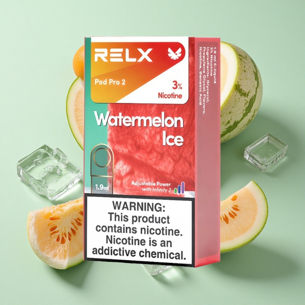 RELX Pod Pro 2 600 Puffs Karpuz Buz Nikotin Oranı:%3 Voltaj Ayarları: Eco Mod (5.5W), Smooth Mod (6.5W), Boost Mod (8W)