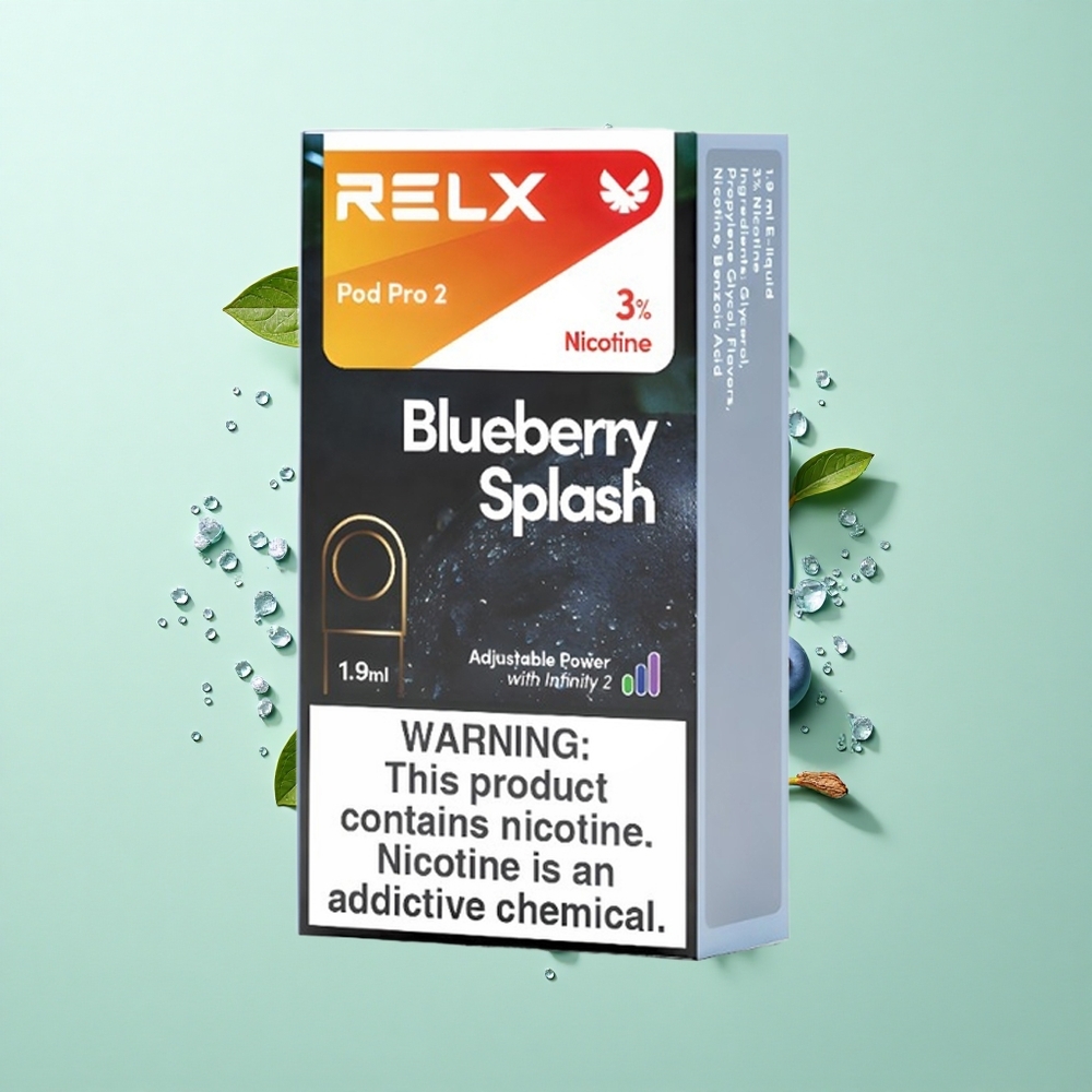 RELX Pod Pro 2 600 Puffs Yaban Mersini Patlaması Nikotin Oranı:%3 Puffs Kapasitesi:1.9ml