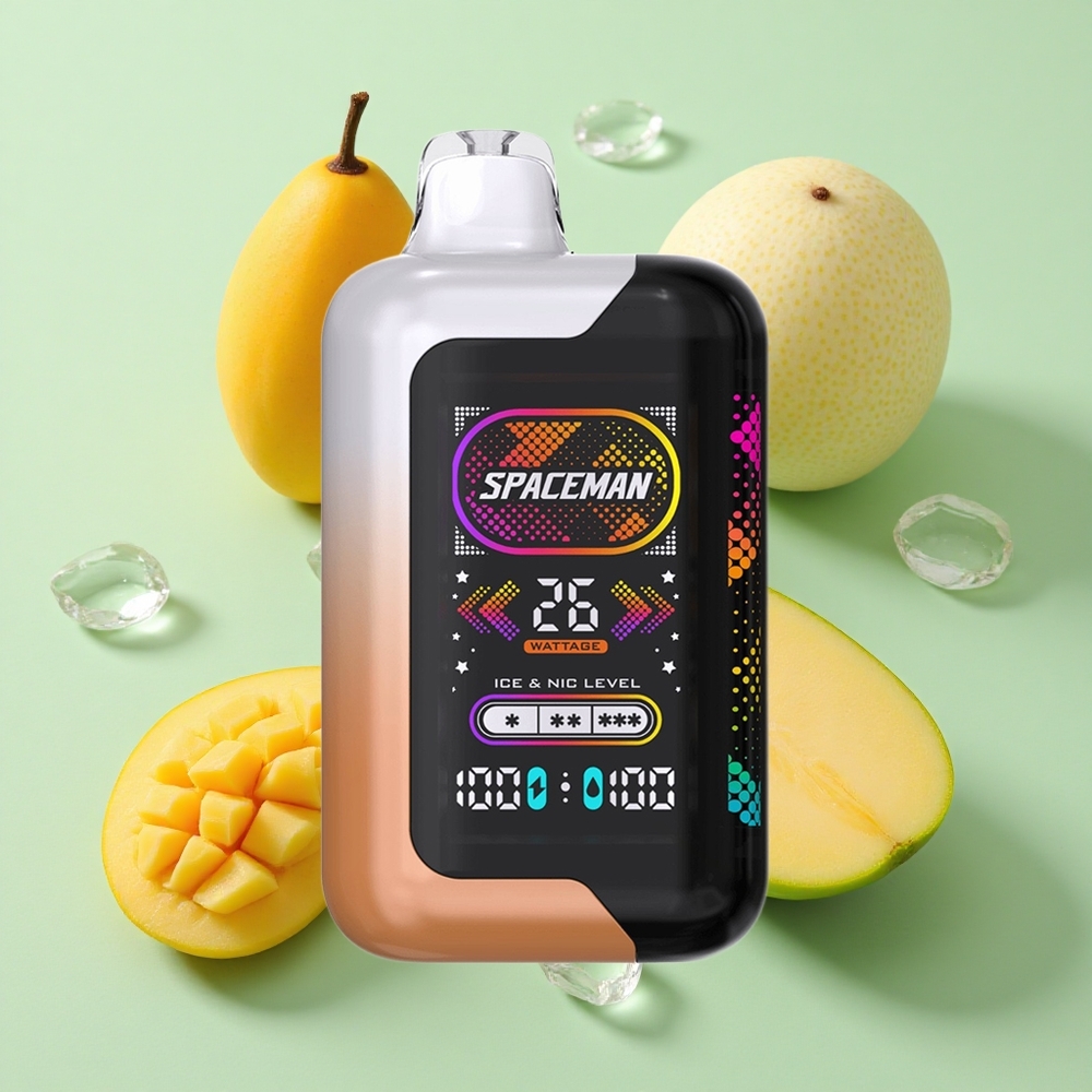 SMOK SPACEMAN SP40000 Ekran: 2.28" Ultra-Büyük LED Şarj Portu: Type-C Ekşi Mango Bal Kabağı